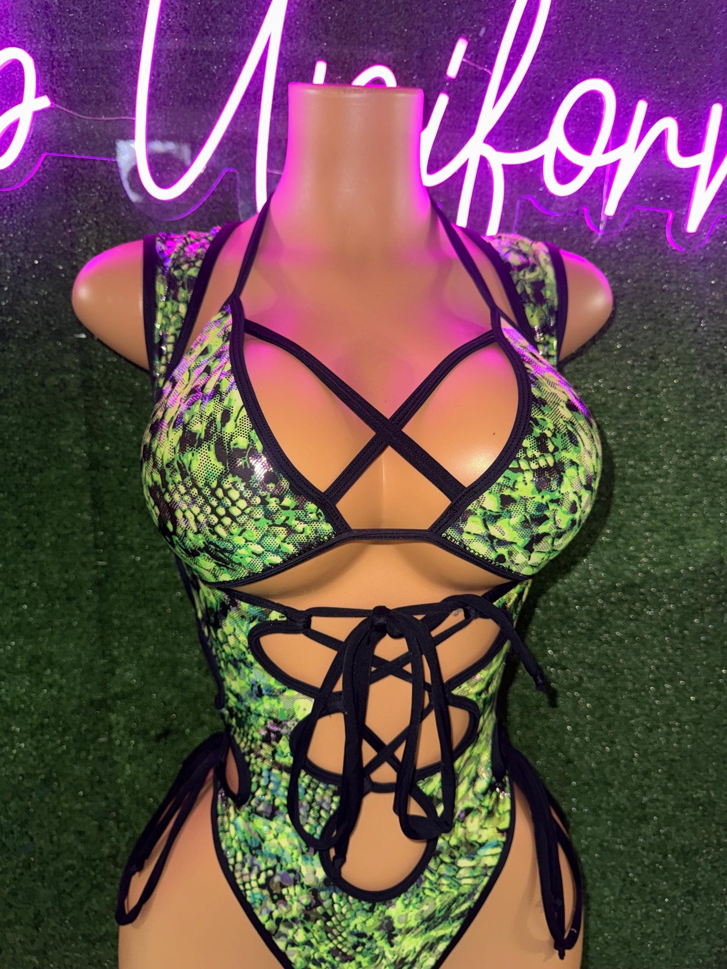 festival outfit rave wear bottle girl uniform