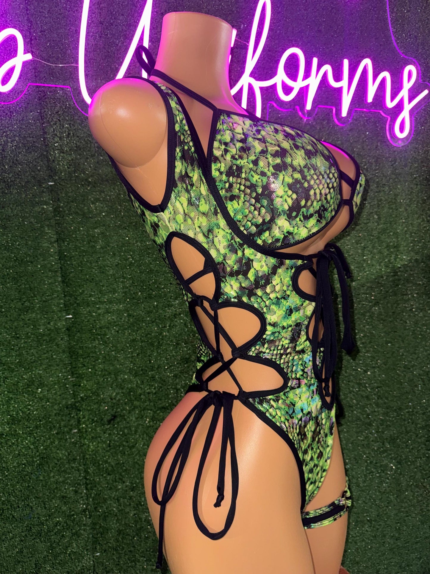 festival outfit rave wear bottle girl uniform