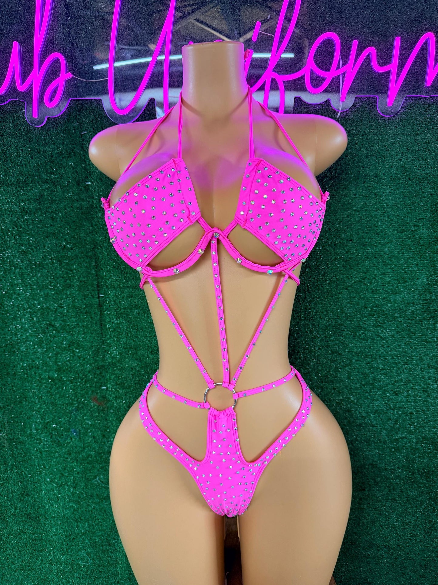 Sexy stripper outfit, rhinestone, exotic dancer